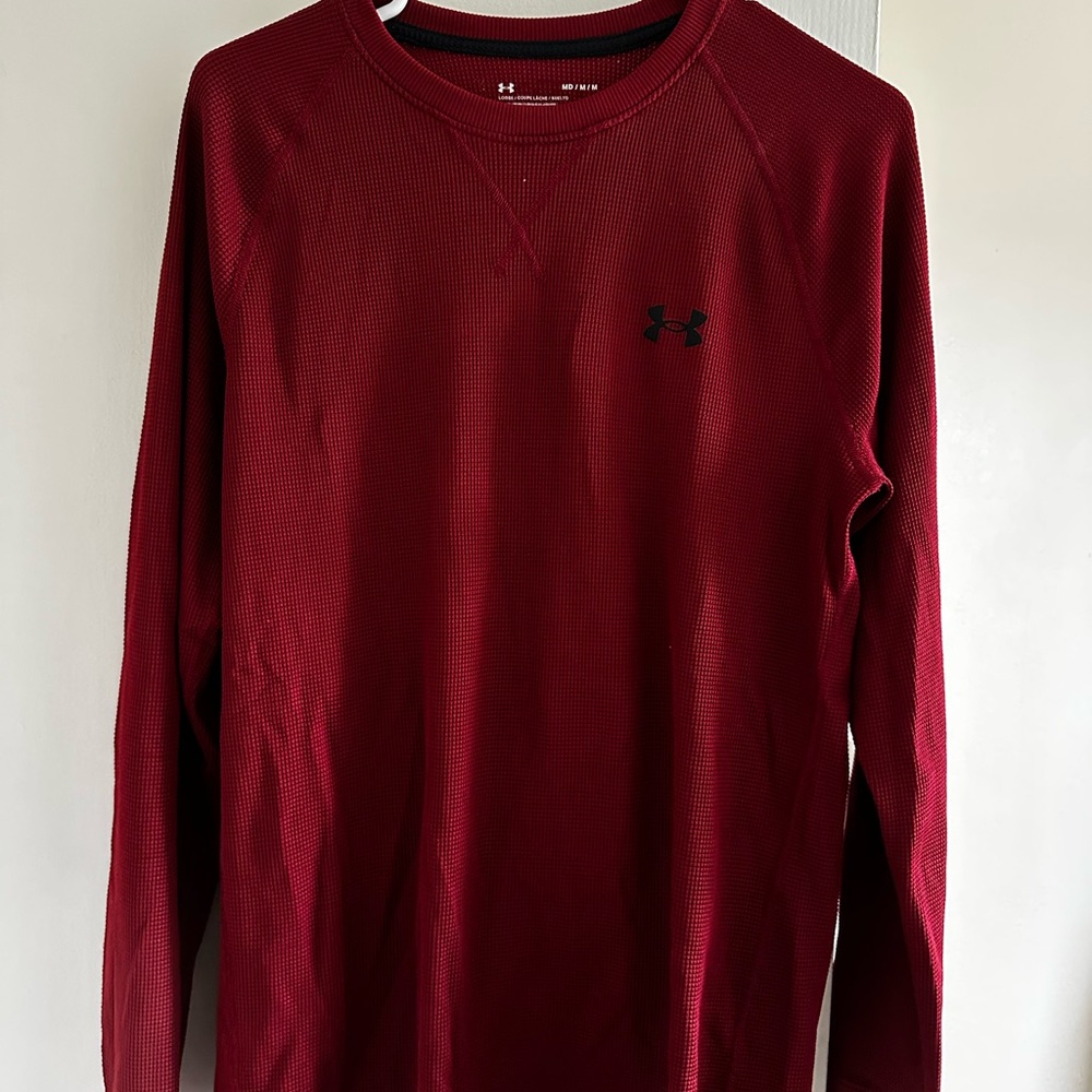 Under Armour Men's Red Long Sleeve Shirt